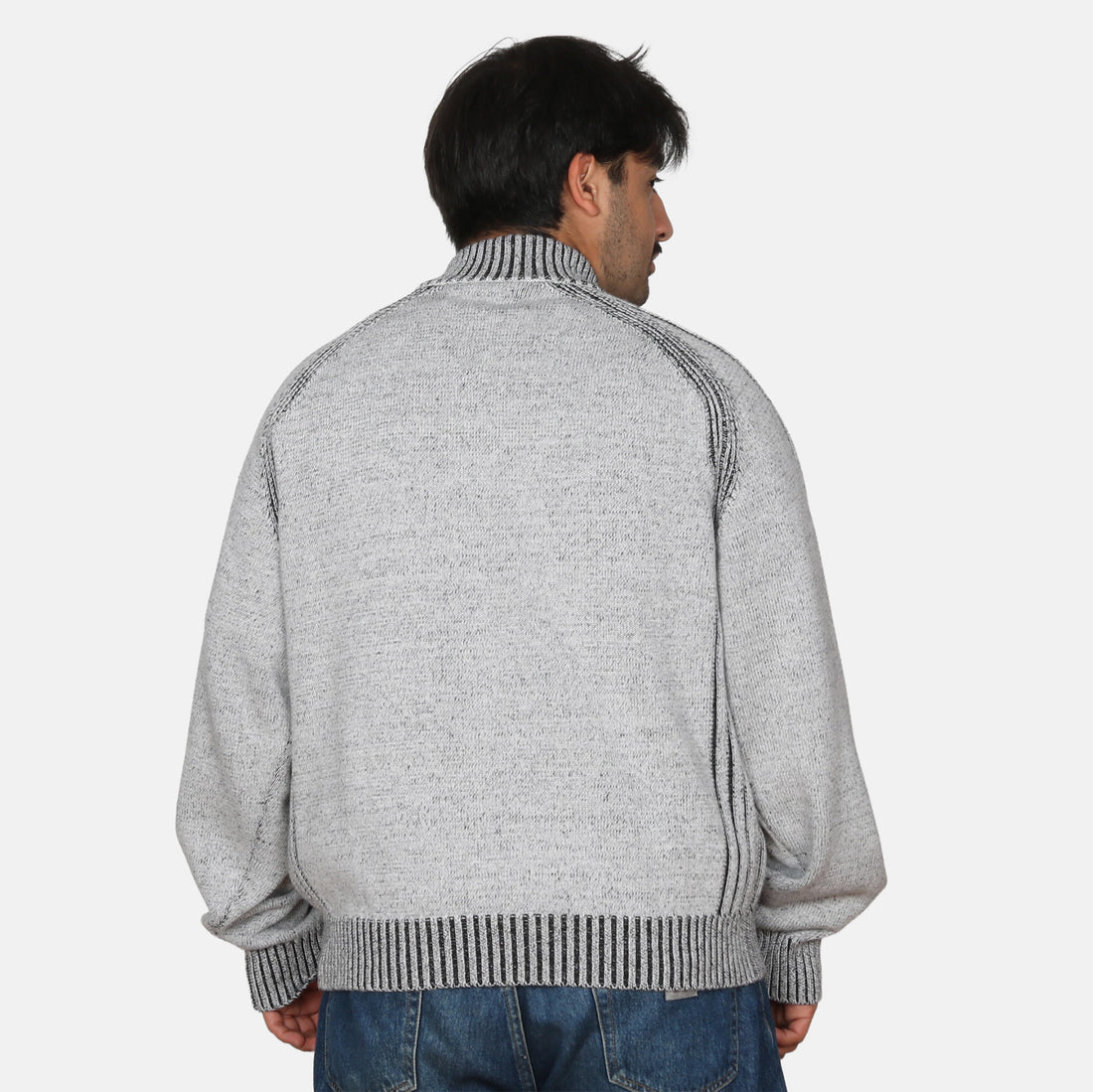 Yardsale Heathered Phantasy Full-Zip - Stone Weiß Bild 2