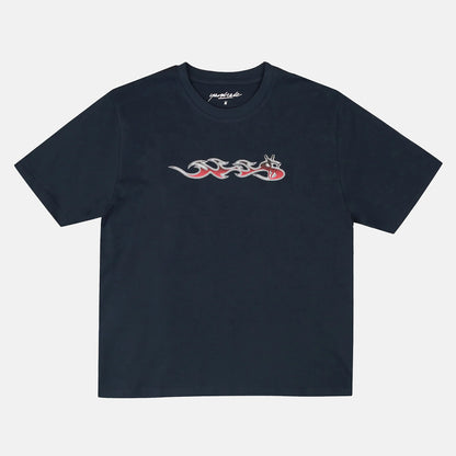 Yardsale Phantasy Flame T-Shirt - Navy Blau Bild 1