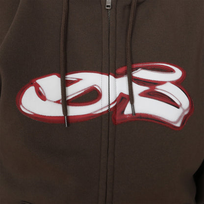 Yardsale Spray Zip-Hoodie - Brown Braun Bild 3