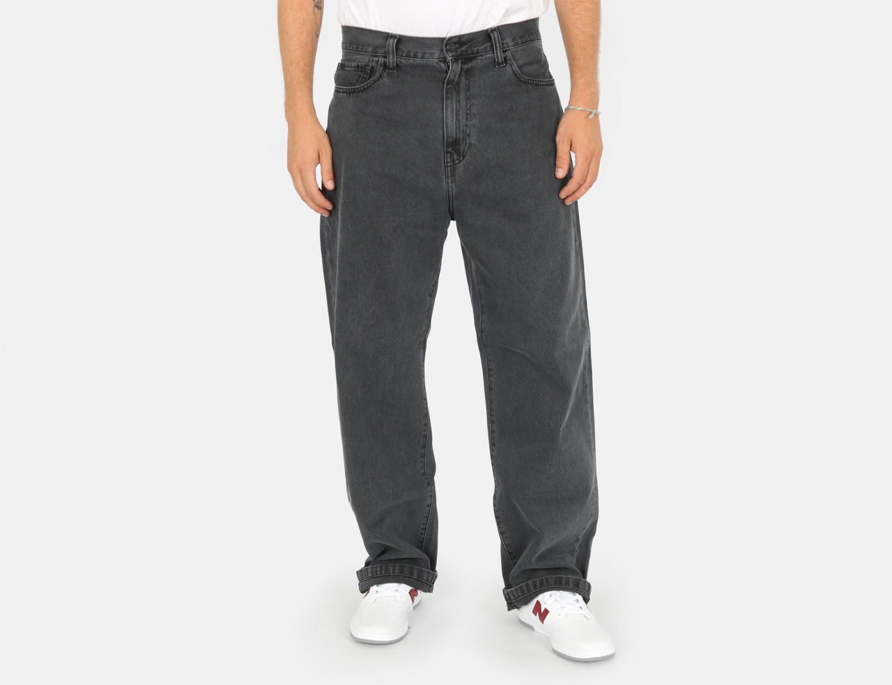 Carhartt WIP Landon Pant - Black Heavy Stone Wash