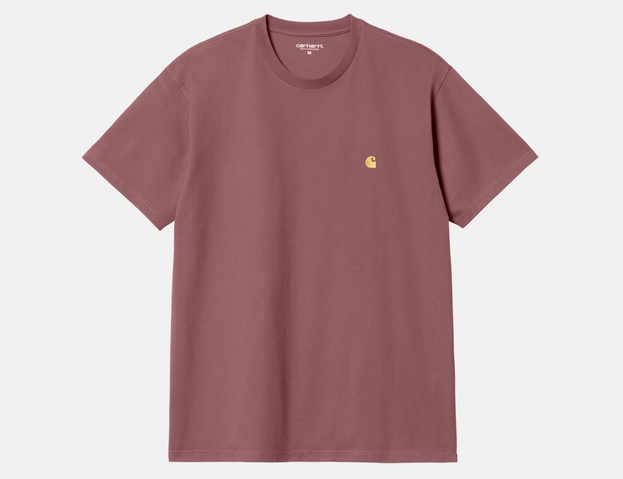 Carhartt WIP Chase T-Shirt - Dusty Fuchsia / Gold
