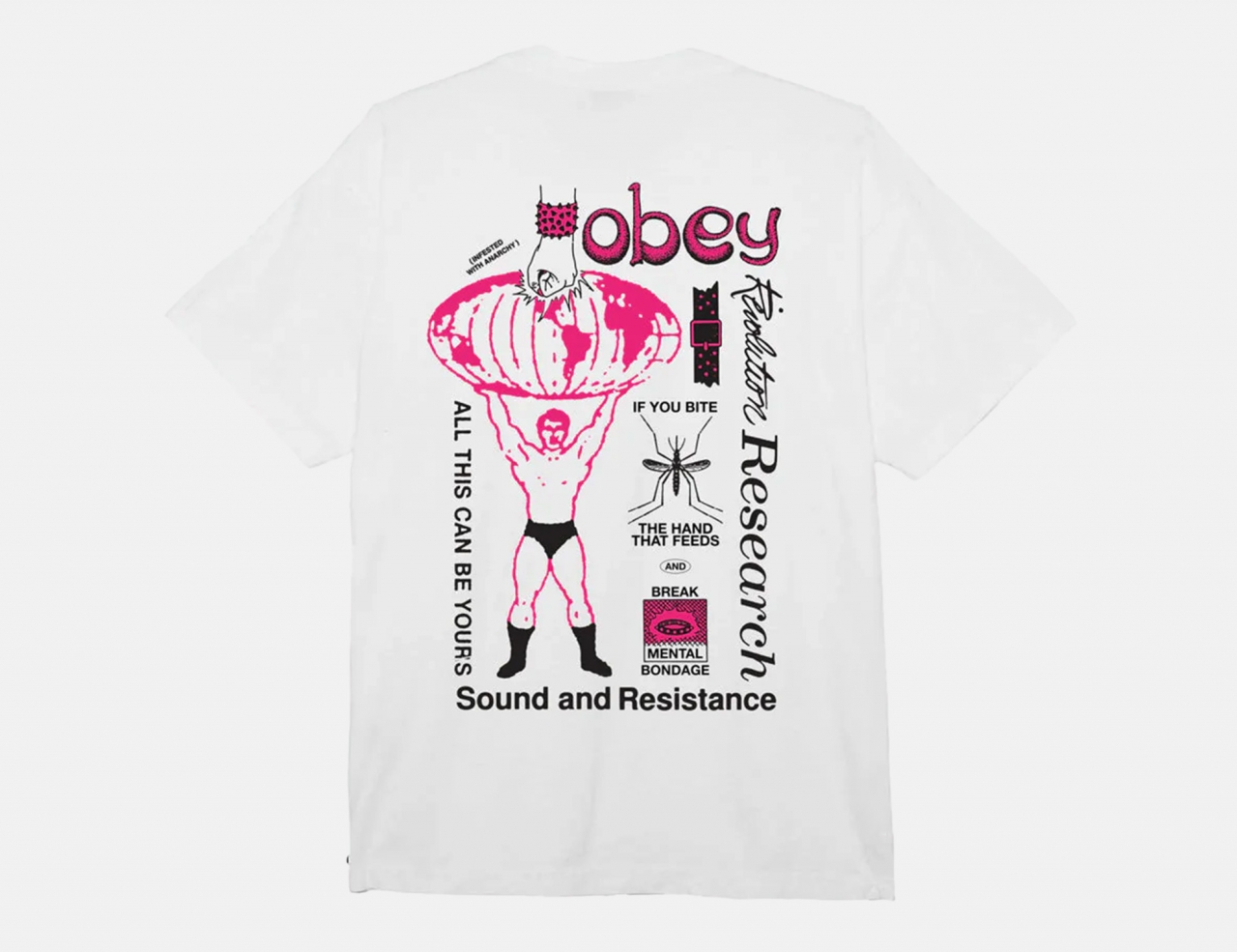 Obey Break Mental Bondage T-Shirt - White