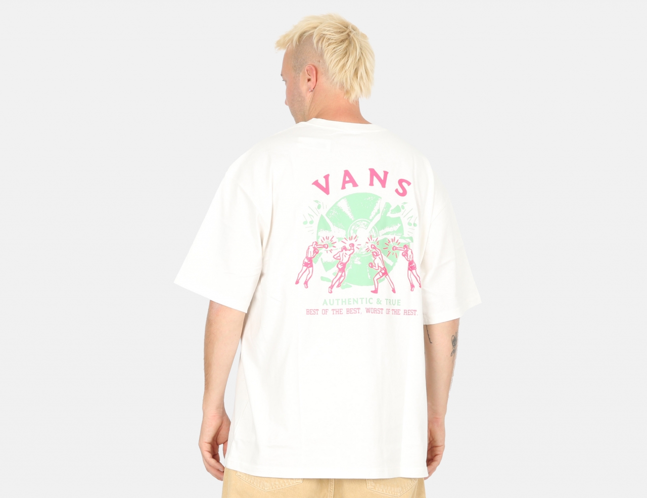 VANS Rumble Records Loose T-Shirt - Marshmall