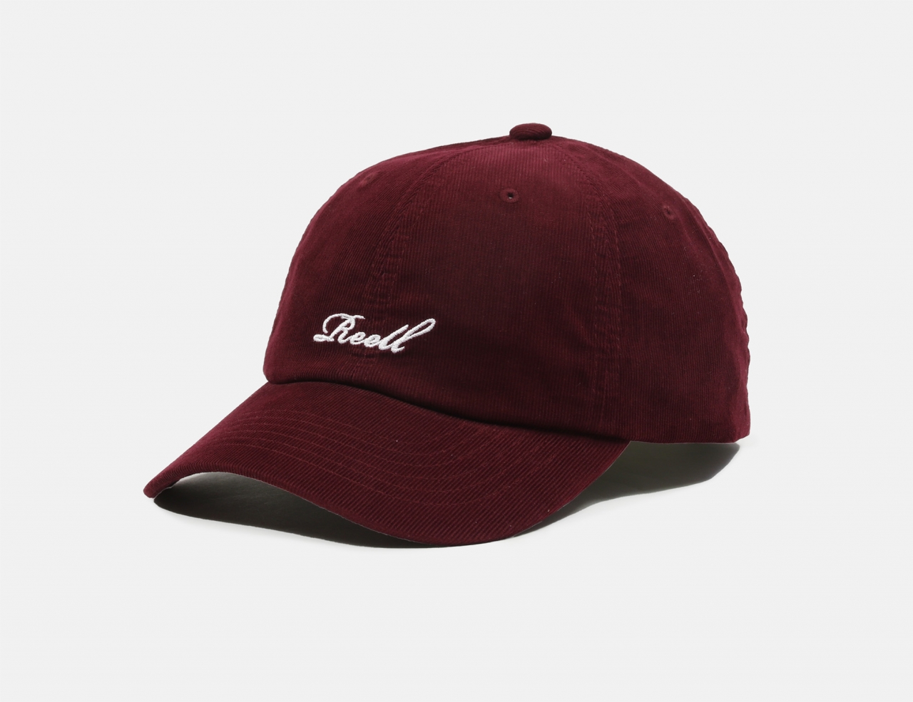 Reell Jeans Single Script Cap - Vintage Burgundy Cord