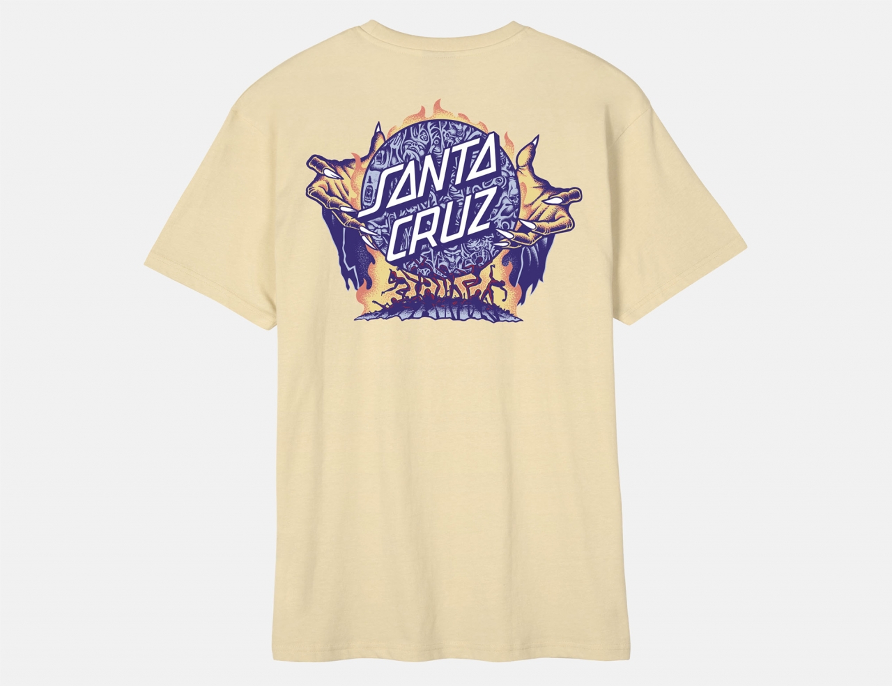 Santa Cruz Knox Firepit Dot T-Shirt - Sand