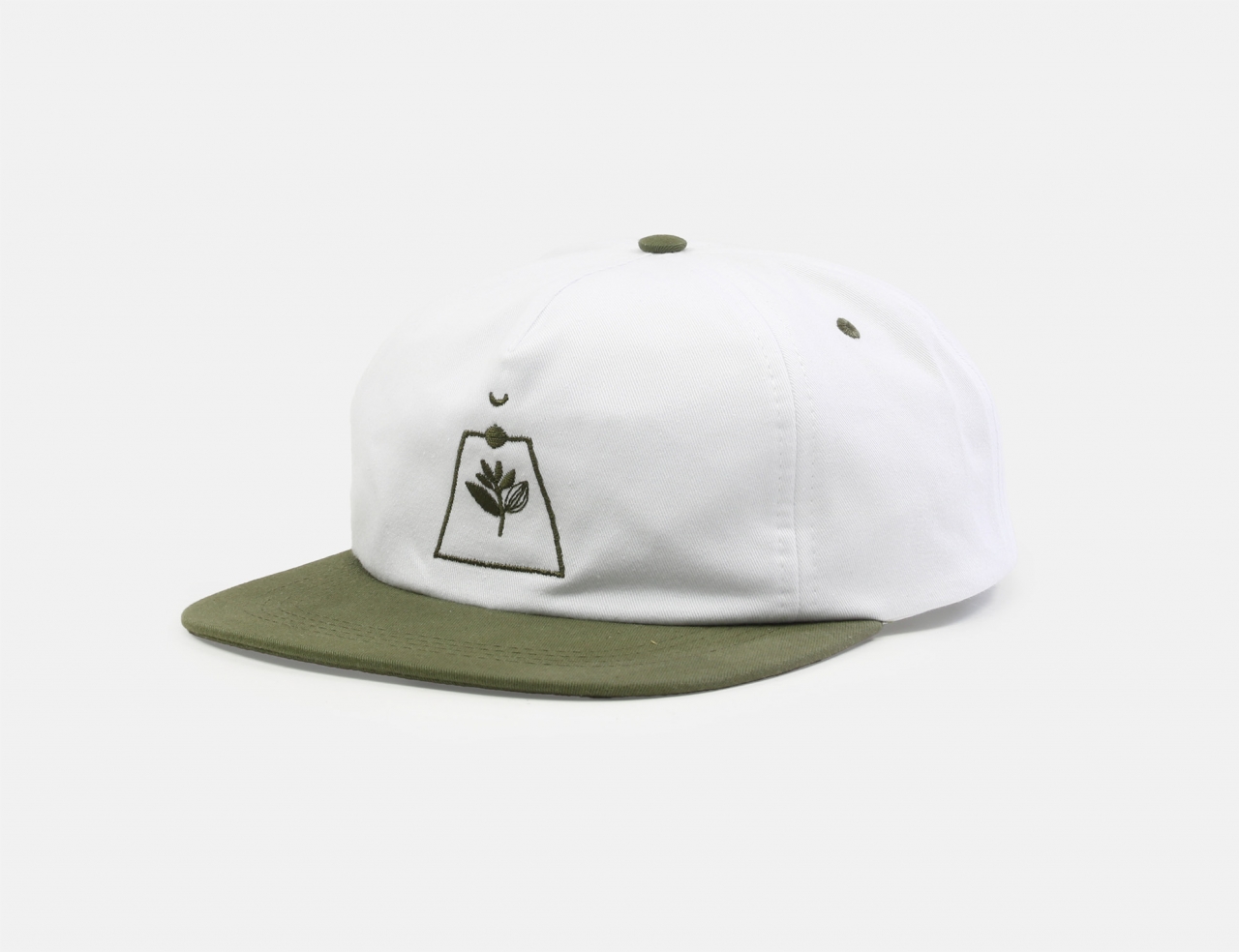 Magenta Odyssey Snapback Cap - White